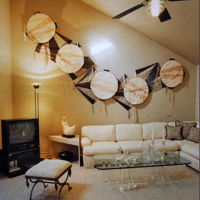 Living Area with Custom Kite
